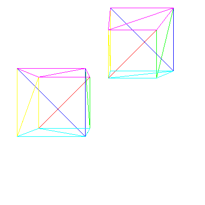 [从零开始计算机图形学]之十二画两个正方体