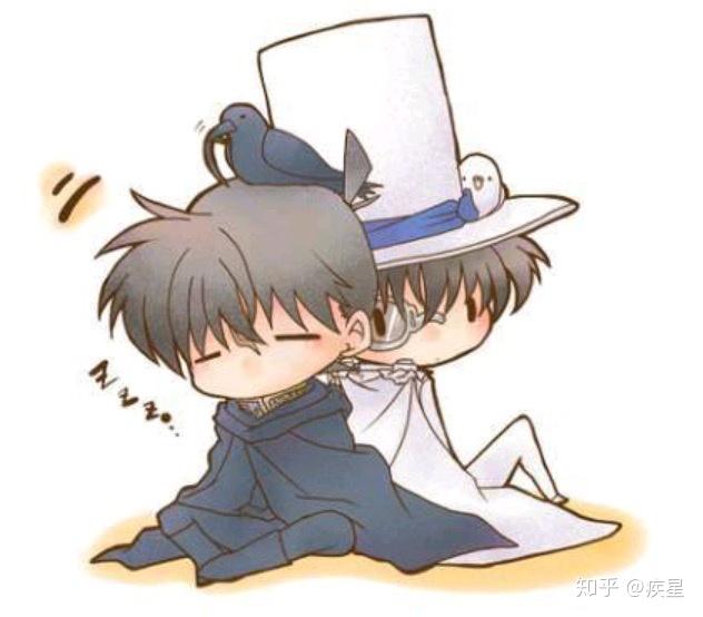 有没有怪盗基德和工藤新一相连的微信背景和头像