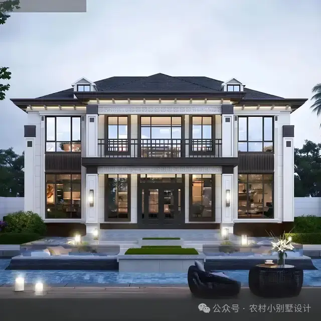 2026爆款：30套四开间二层新中式别墅，回乡建房必看指南附图。 - 知乎