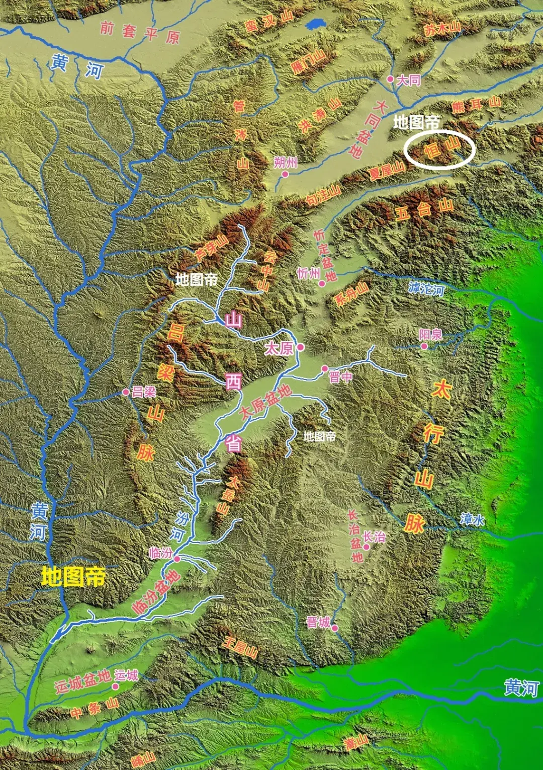 五岳山地图位置图片