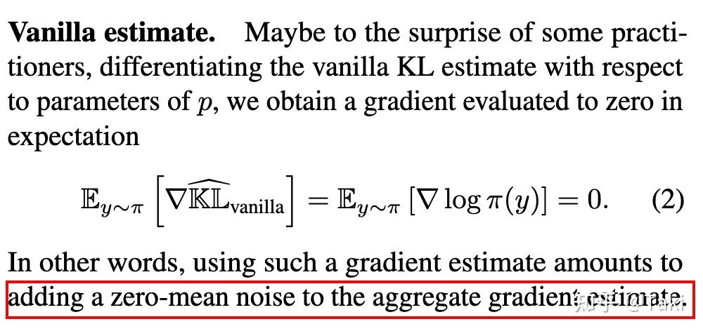On a few pitfalls in KL divergence gradient estimation for RL - 知乎