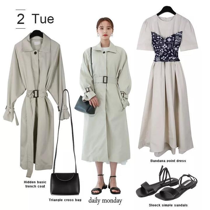 温柔小调/彩点针织开衫连衣裙套装Colourful Dot Knit Cardigan Dress Set