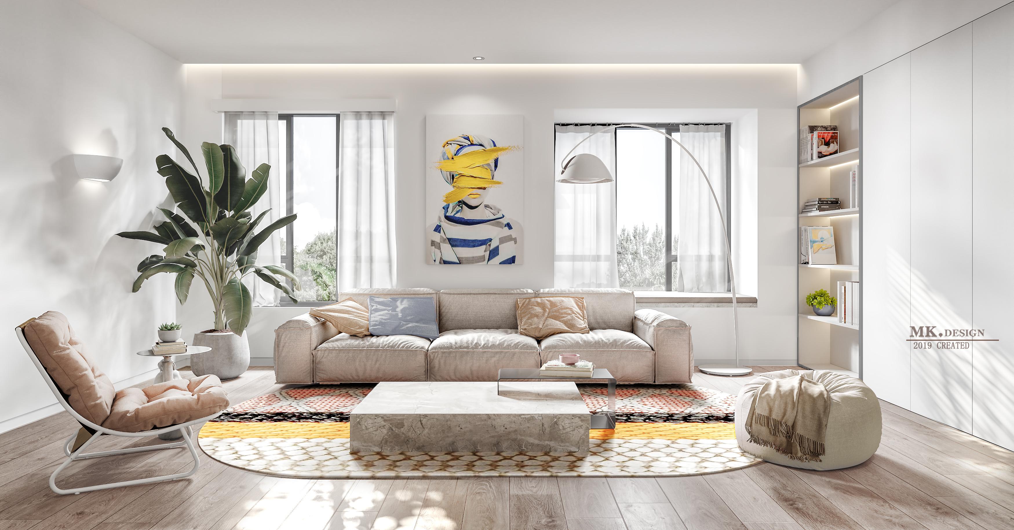 佛山室内设计项目|134㎡,1厅2厨2房简约高级!