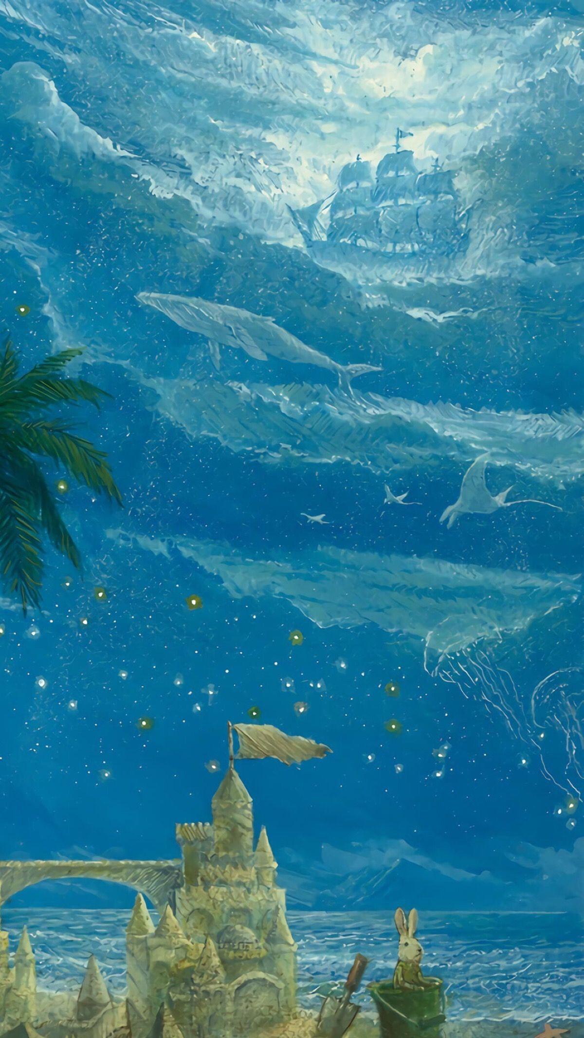 有没有好看的油彩画壁纸(像下面这种)? - 知乎