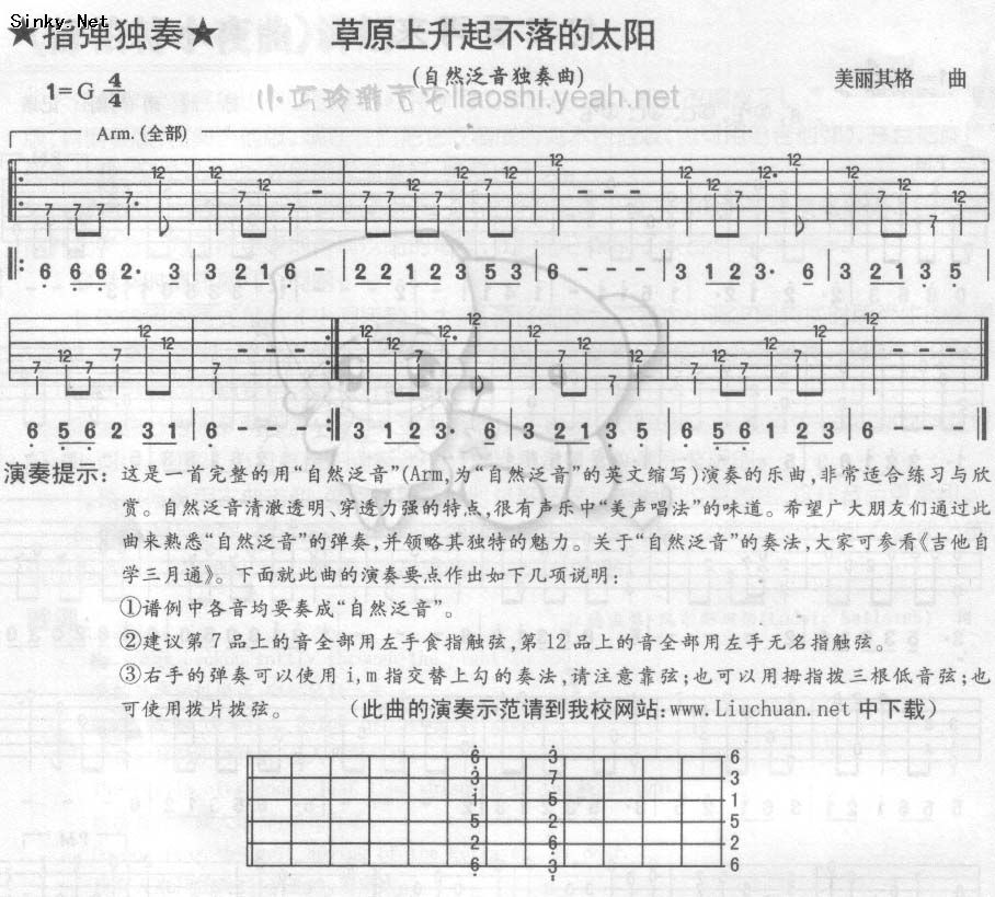 吉他指弹自学从入门到高深