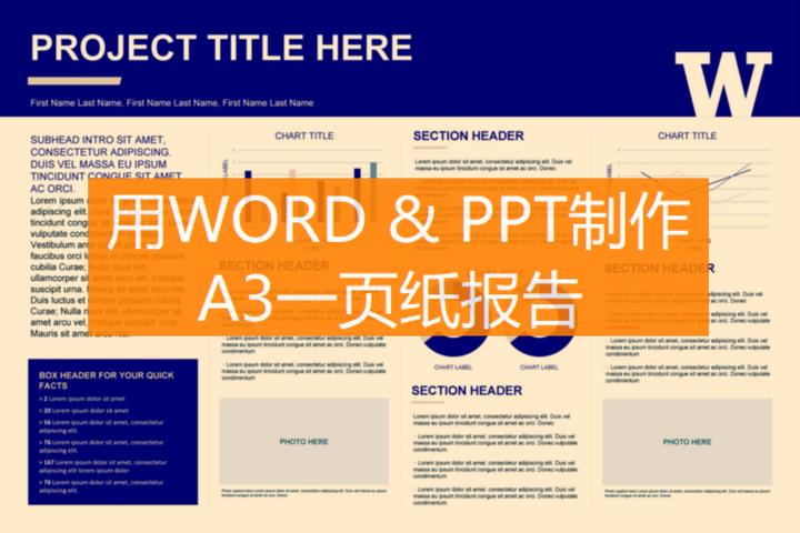 用Word和PPT制作A3一页纸报告【One-Page-Report】 - 知乎