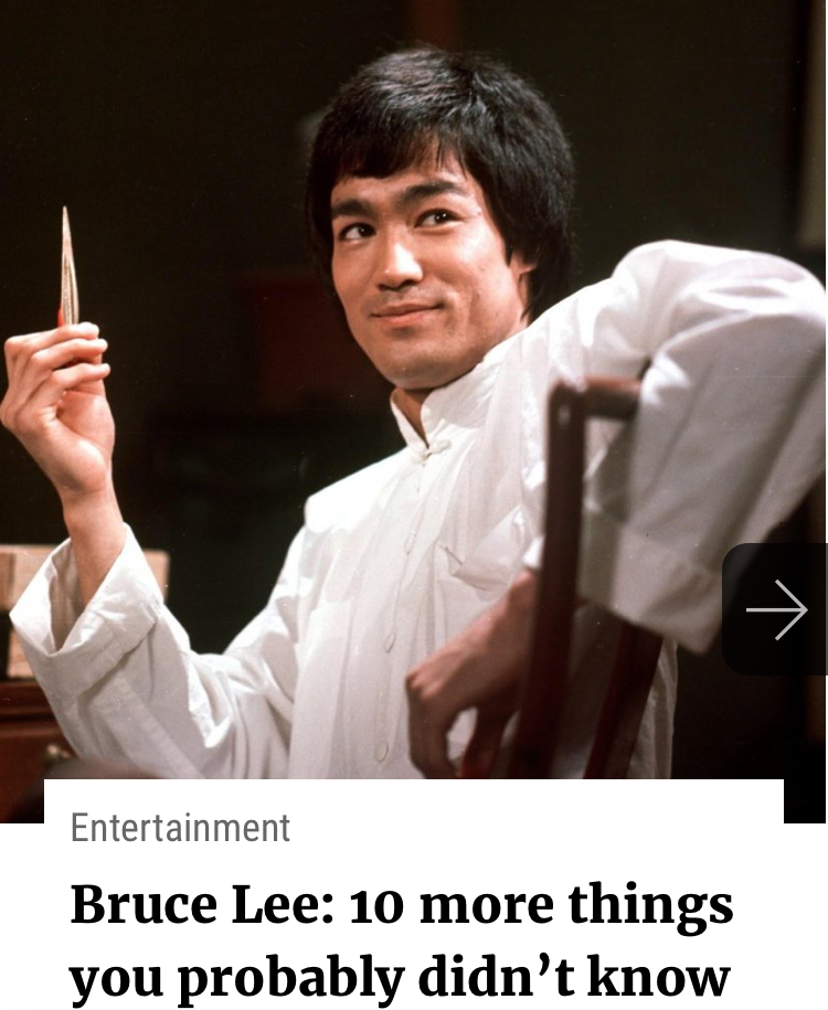 你收藏过哪些李小龙的经典照片?