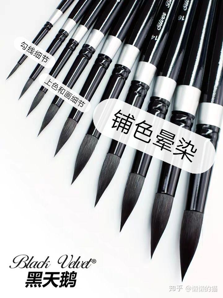 水彩画初学者求助,各种笔的型号搞不清,该怎么分辨? - 知乎