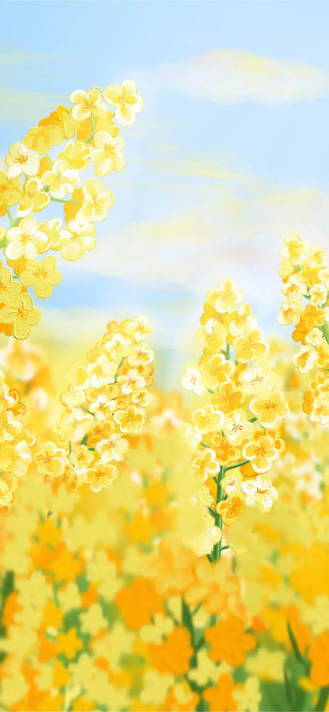 有哪些惊艳且是亮色系的油画壁纸