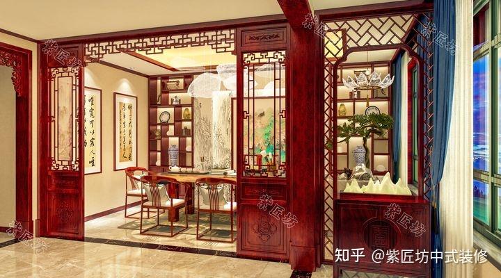 石家庄别墅装修丨600㎡中式别墅大宅设计,实在让人惊艳 - 知乎