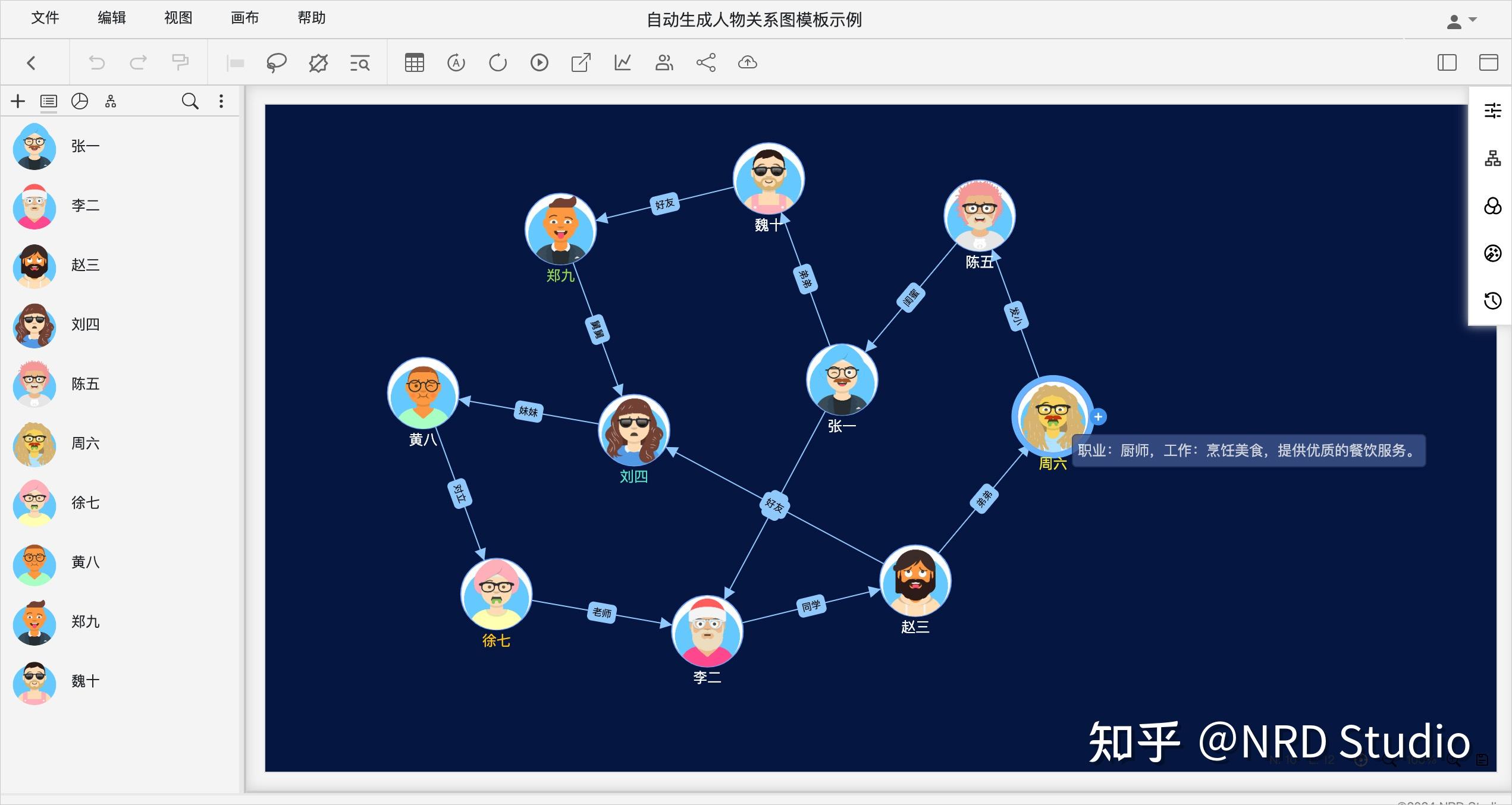 人物关系图生成器图片