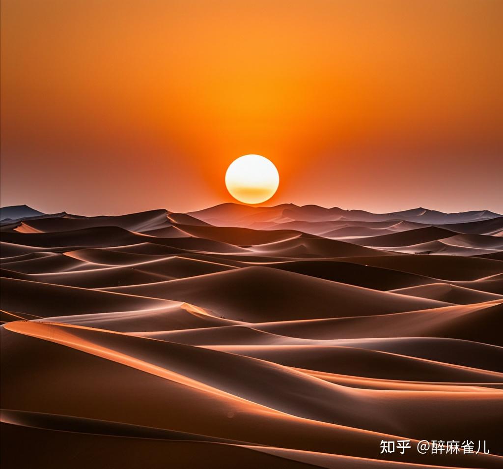 "大漠孤烟直,长河落日圆"能说说你眼里的风光吗?