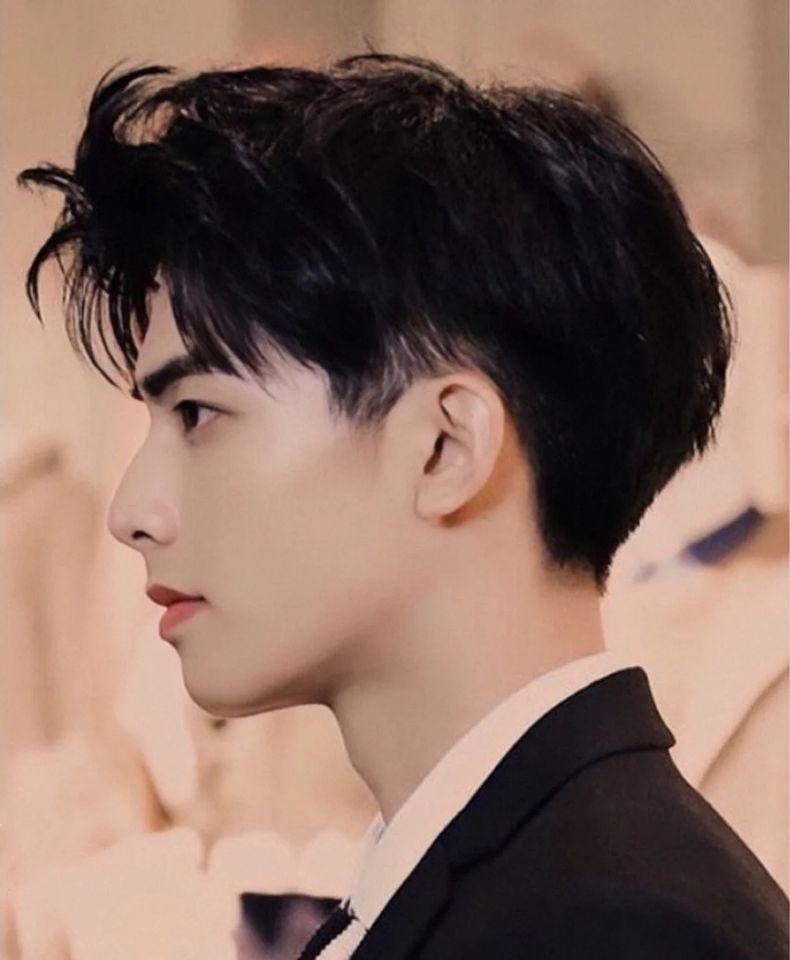 眉飞入鬓,鼻骨高挺,大刀阔斧的长相带来的传统男子的刚毅感,既不娘气