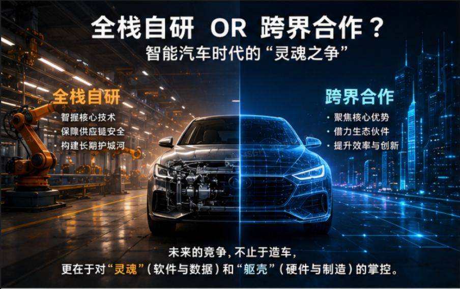 全栈自研还是跨界合作?智能汽车时代的话语权博弈