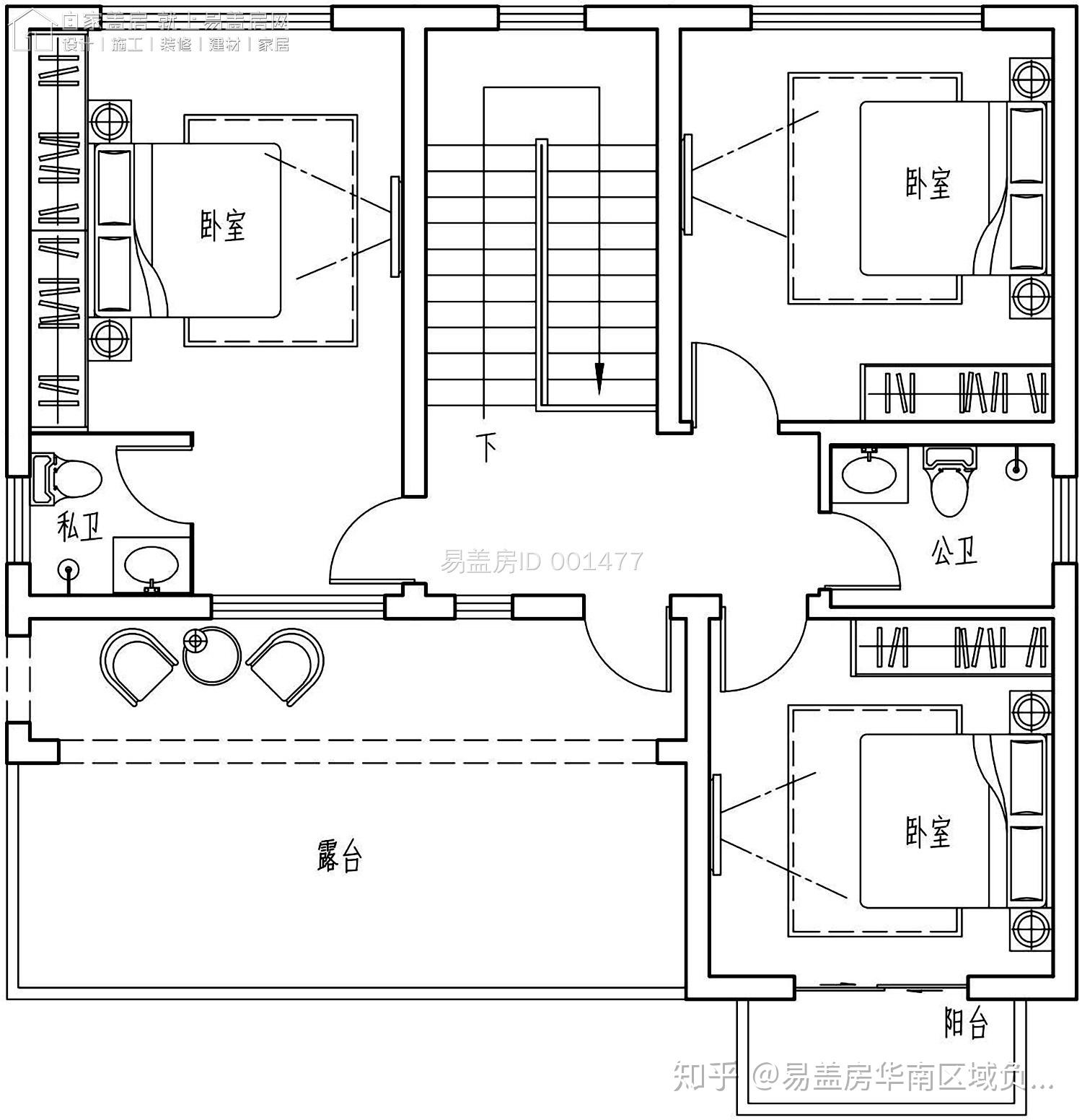 农村三层自建房三层面积120平方米怎么设计好看
