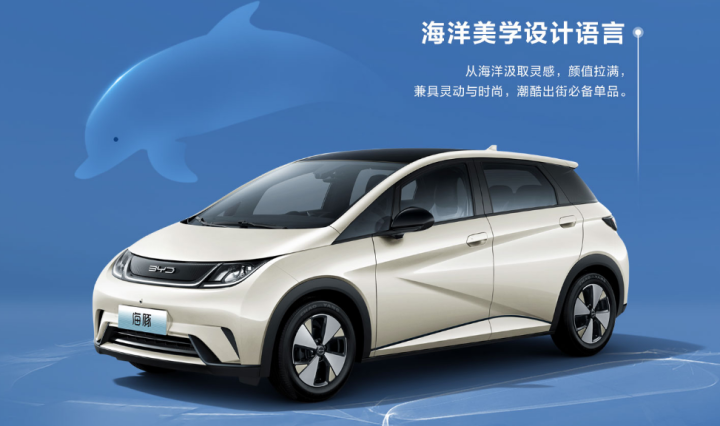 比亞迪2023款海豚車型 ,小巧呆萌,顏值高!