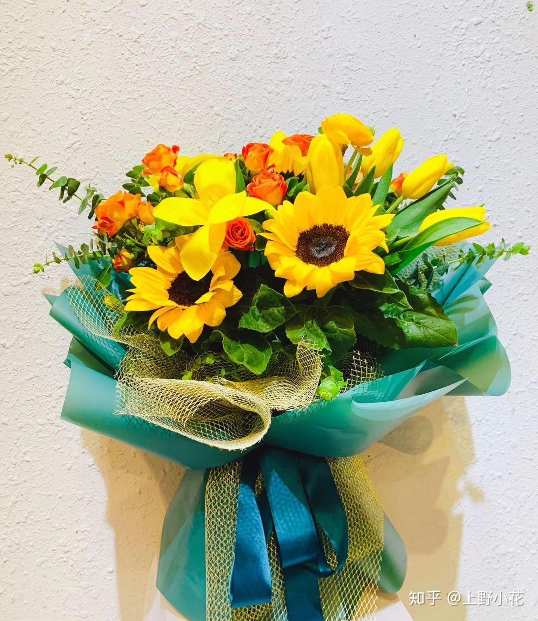 去机场接男朋友那一束简单黑色包装的向日葵花束可以吗? - 知乎