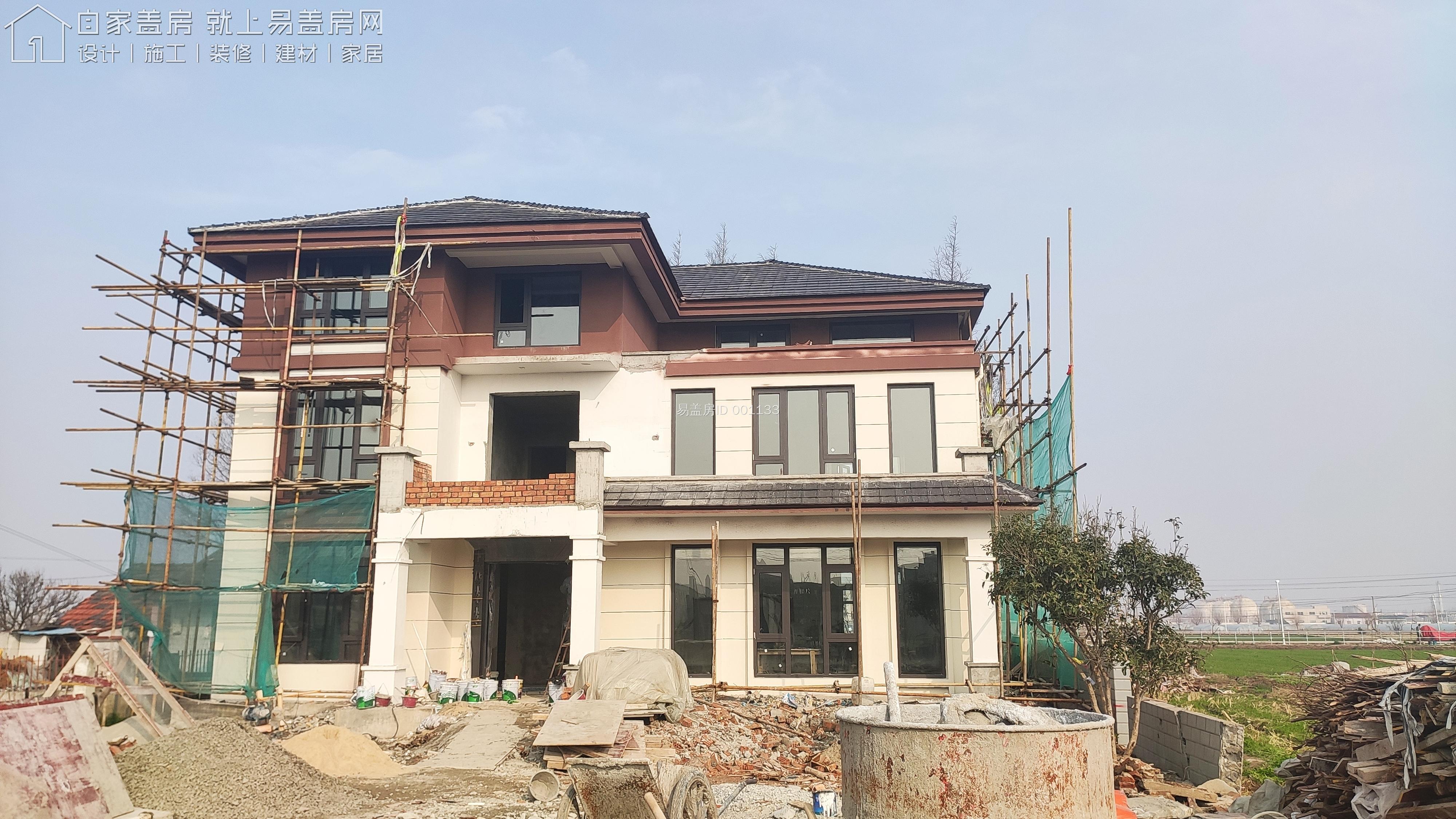 易盖房上海浦东新中式三层别墅68万盖出来靠谱吗