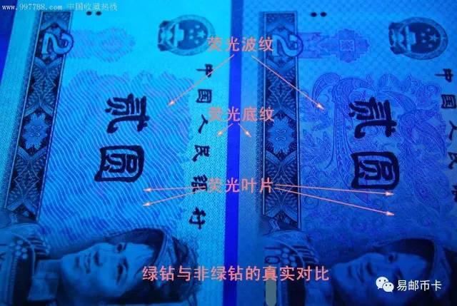 第四套人民币贰元绿钻绿幽灵鉴别- 知乎