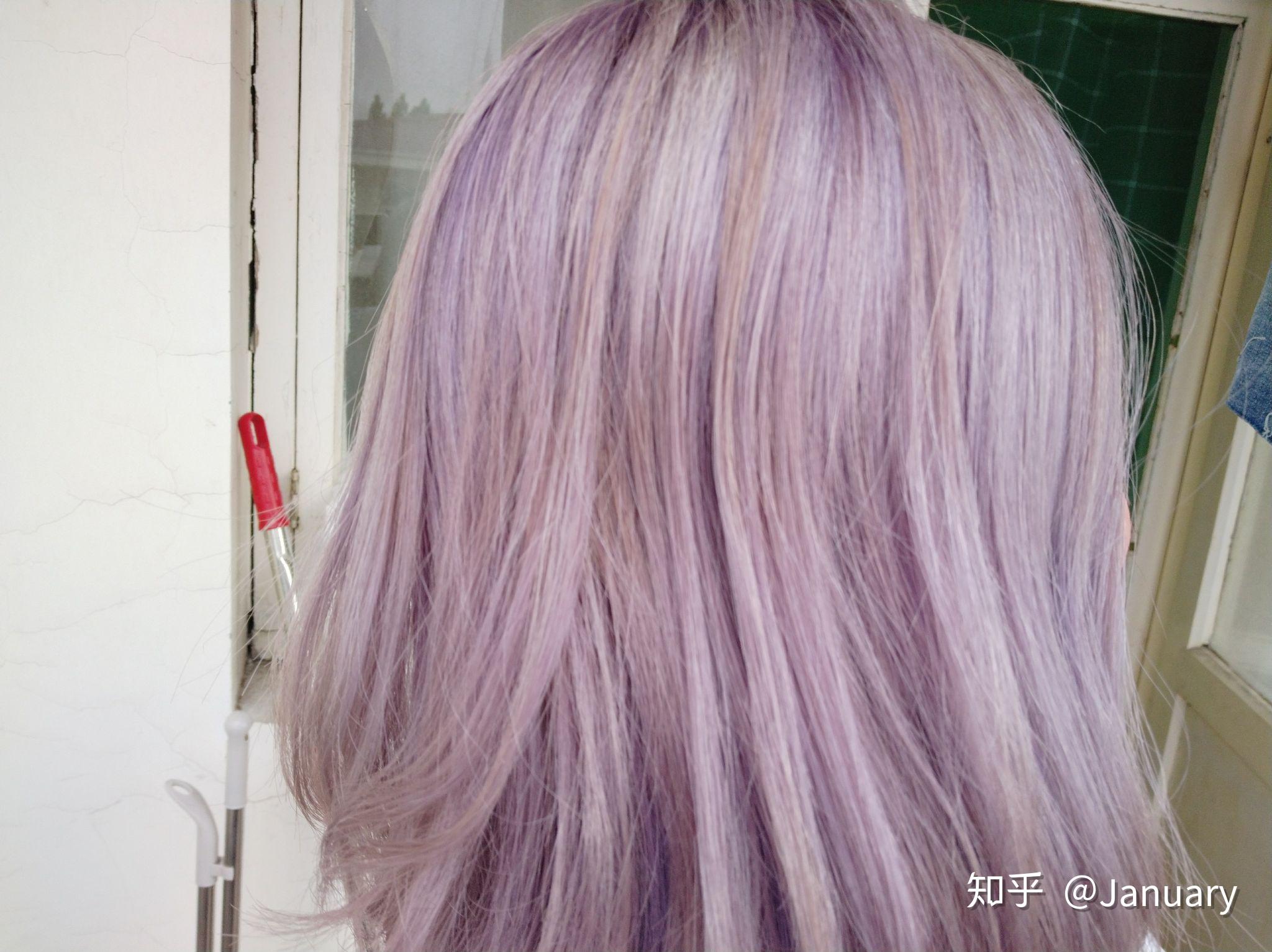 灰紫色头发的掉色过程是怎样的