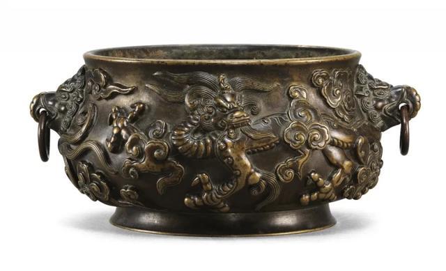 古香炉，古董，「大明宣德互部侍朗趙仲之監製」在銘，旧家藏出。 古香炉，古董，「大明宣德互部侍朗趙仲之監製」在銘，旧家藏