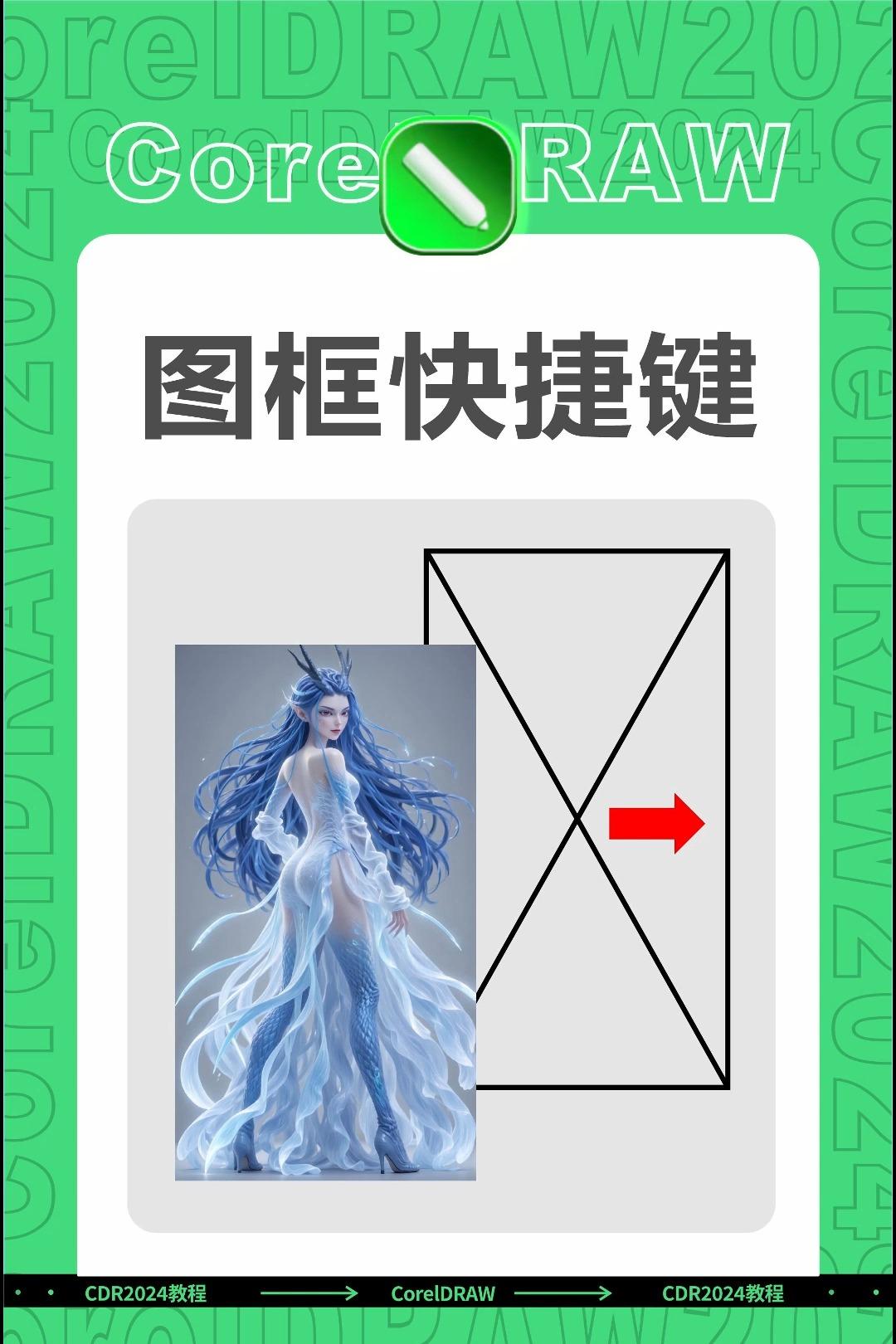 cdr教程cdr自定义图框快捷键邱凤娟老师的平面设计