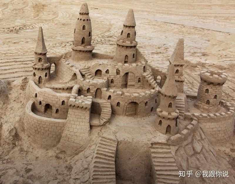 简易沙子城堡图片