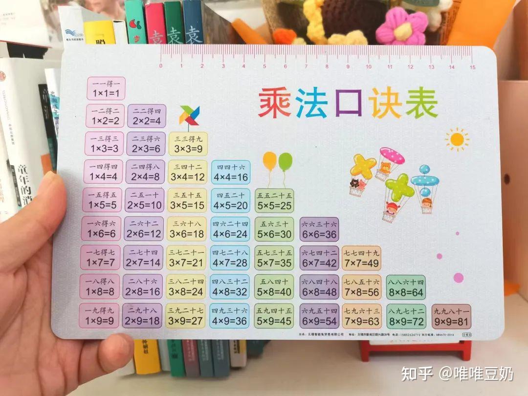 如何讓小孩記住乘法口訣表