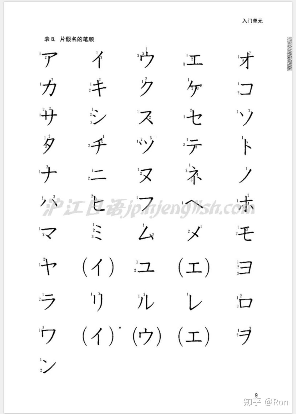 日语假名的手写体写法是怎么样的? 