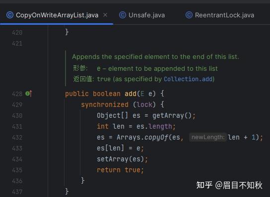 CopyOnWriteArrayList 为什么使用的是可重入锁? - 知乎