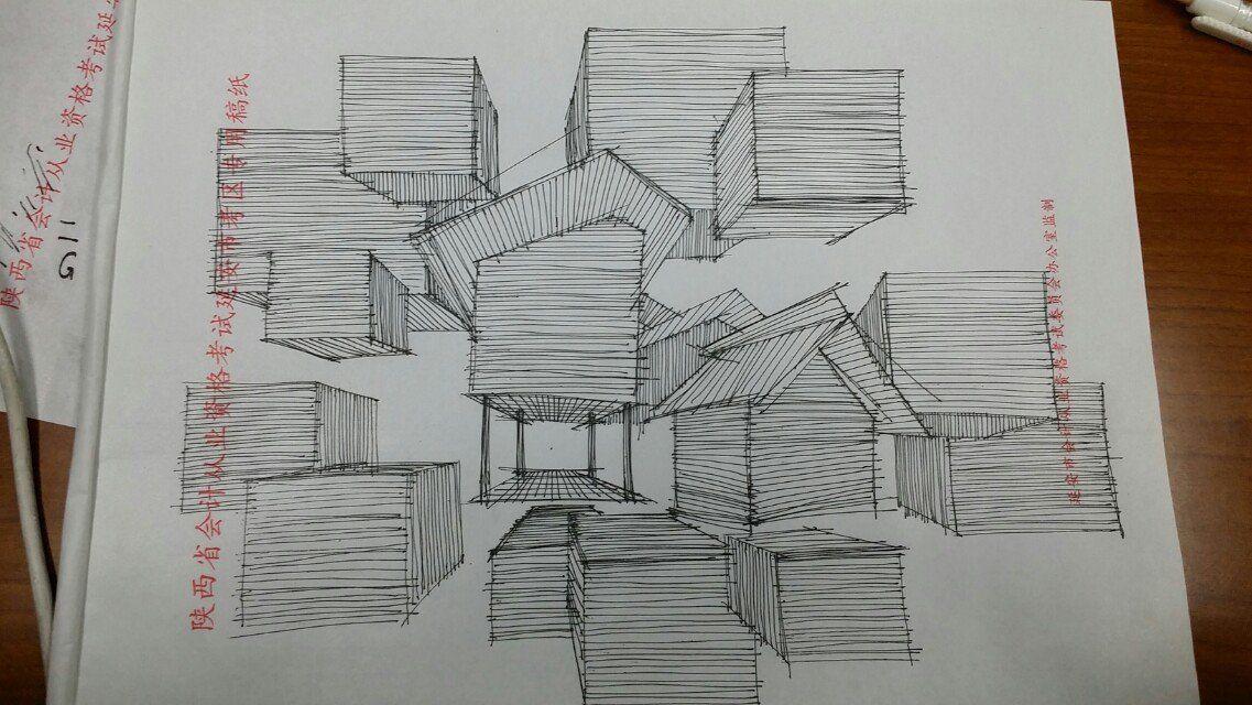 自学建筑手绘时怎样训练把直线画直呢