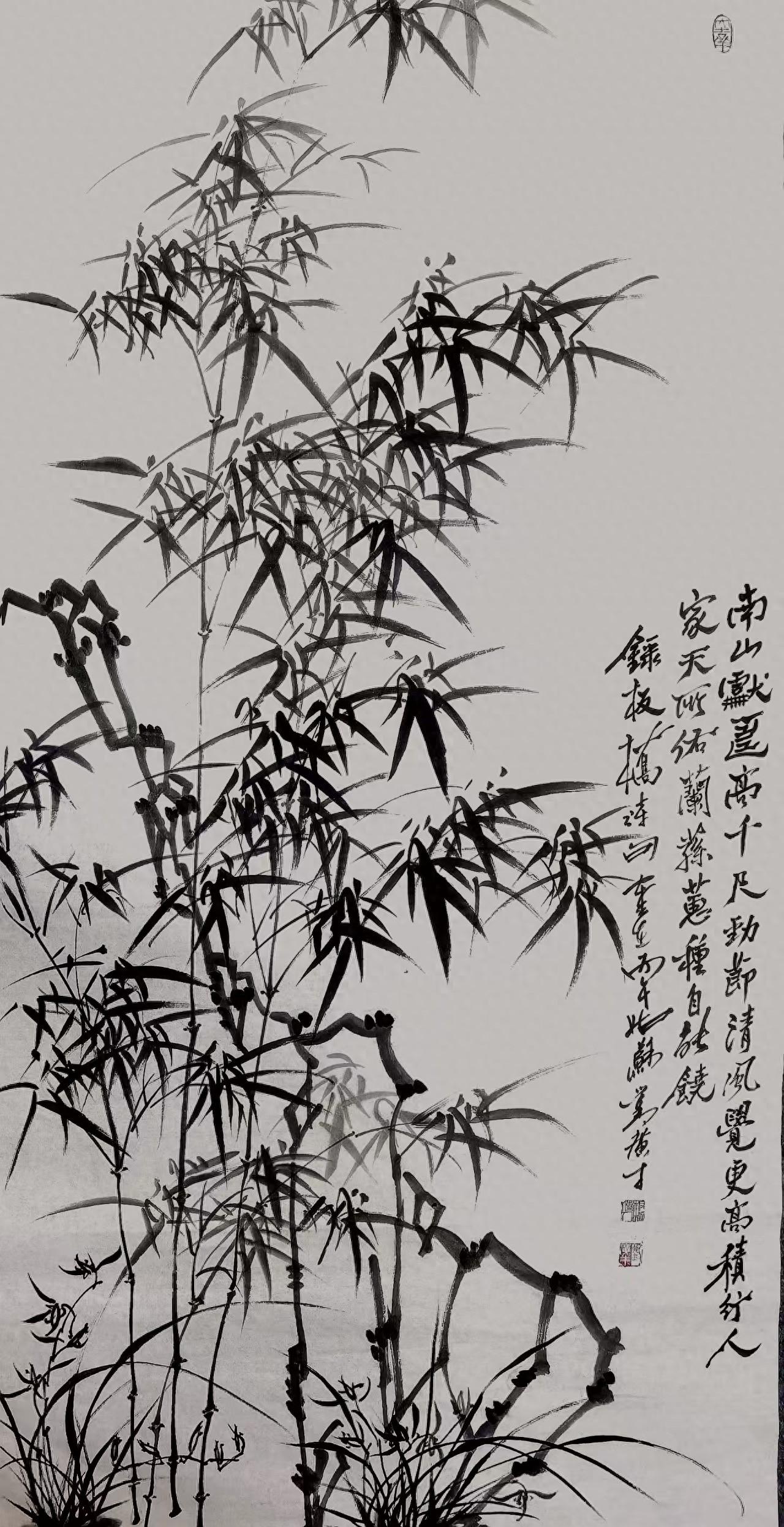 板桥书院诗书画 板桥风、墨竹情 观赏刘广才老师画兰画竹画石 - 知乎