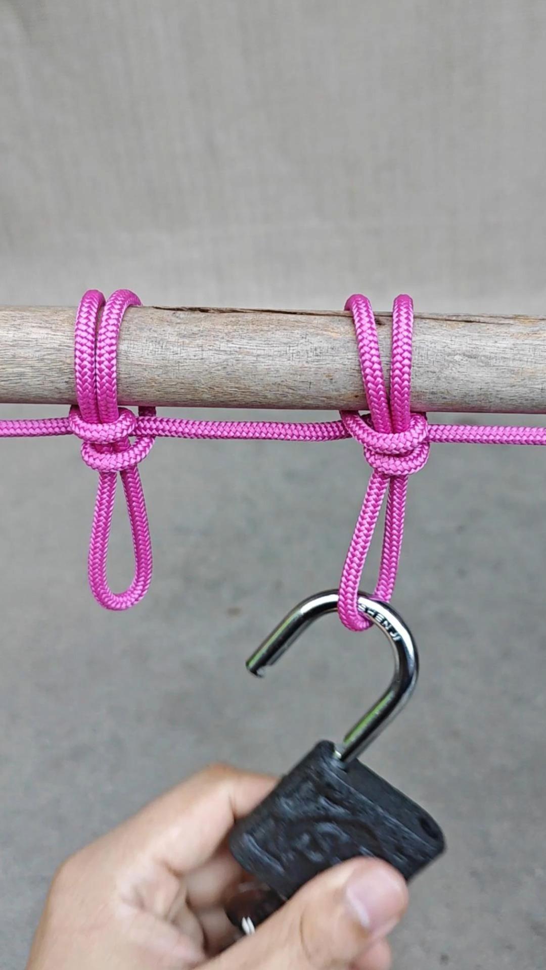 这是一个结实的千斤吊绳结,用途特别多