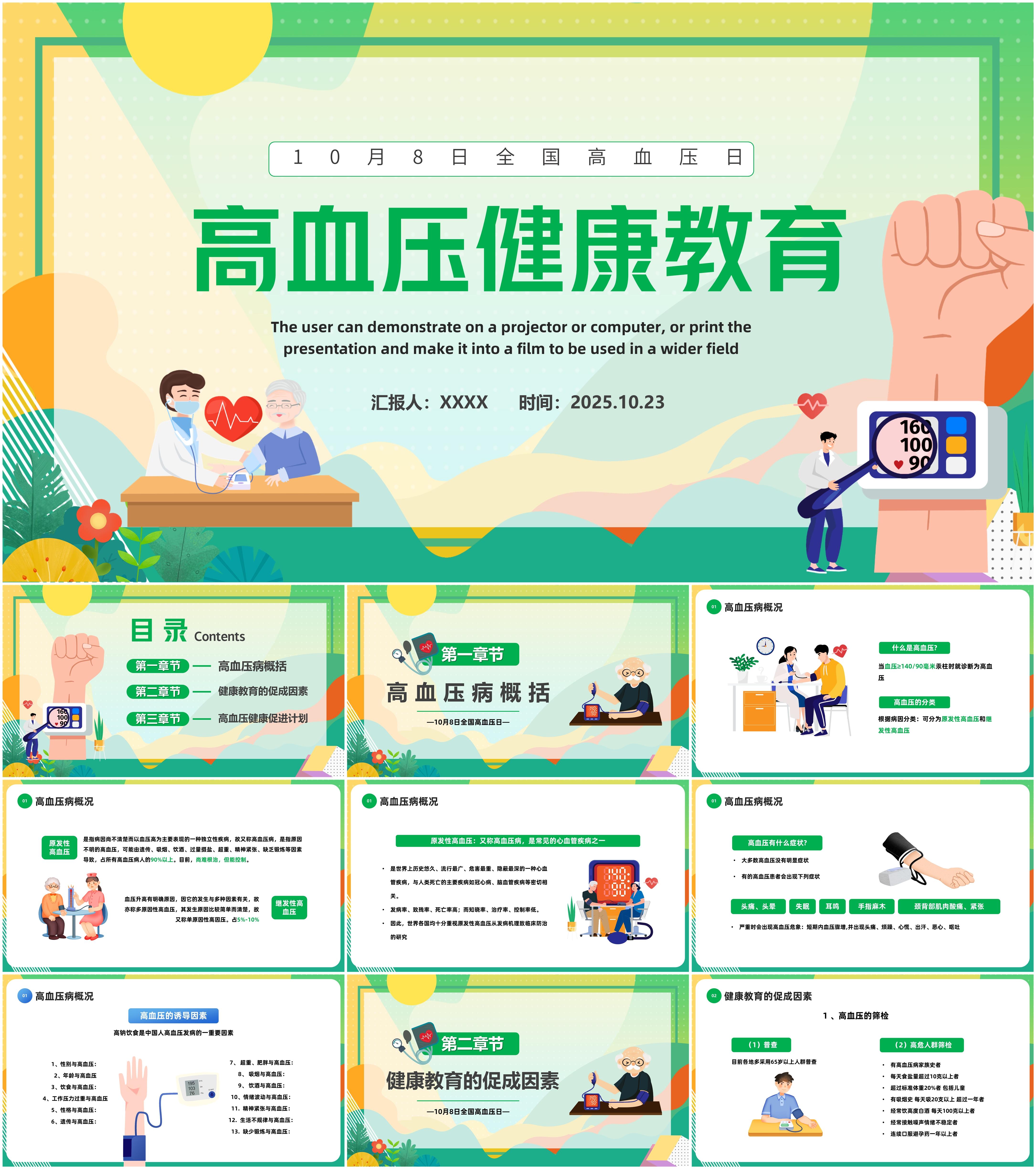 最新35套高质量全国高血压日&高血压专题ppt课件!