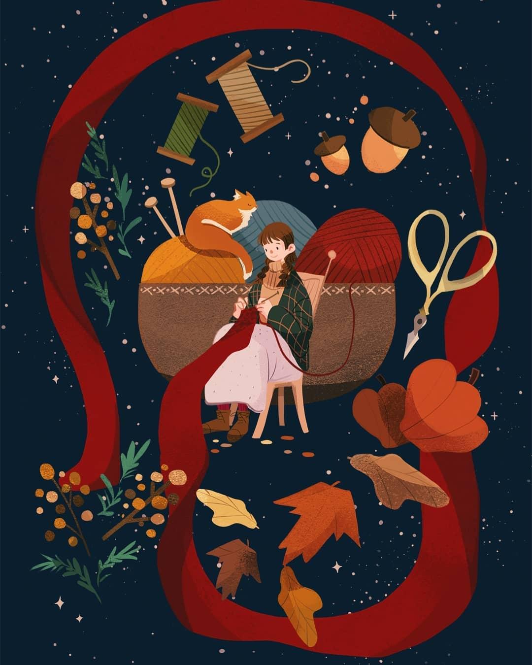 请问有哪些好看的插画?