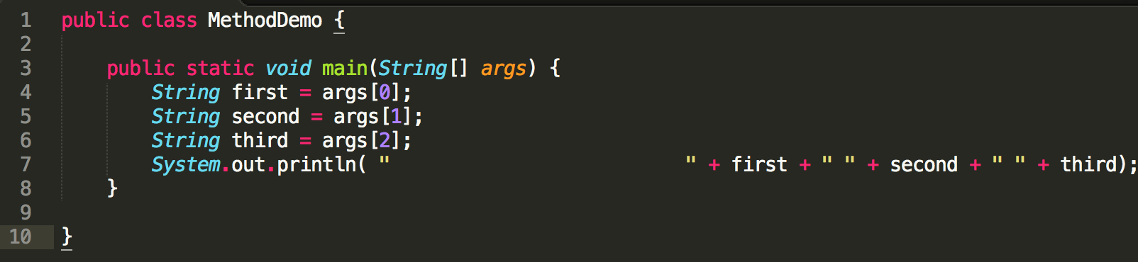 main-string-args