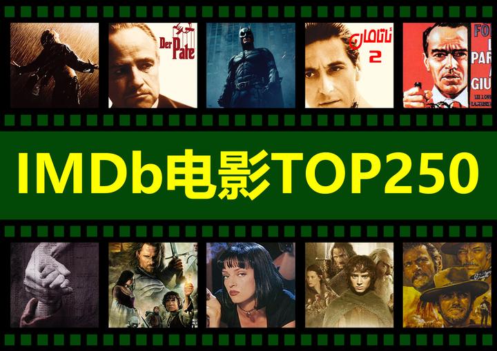 IMDb电影TOP250和豆瓣电影TOP250的电影榜单对比 知乎
