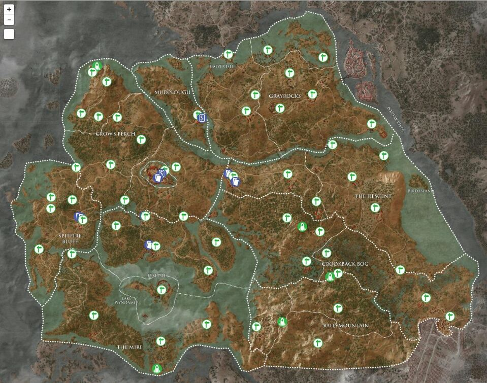 巫师3详细地图图片