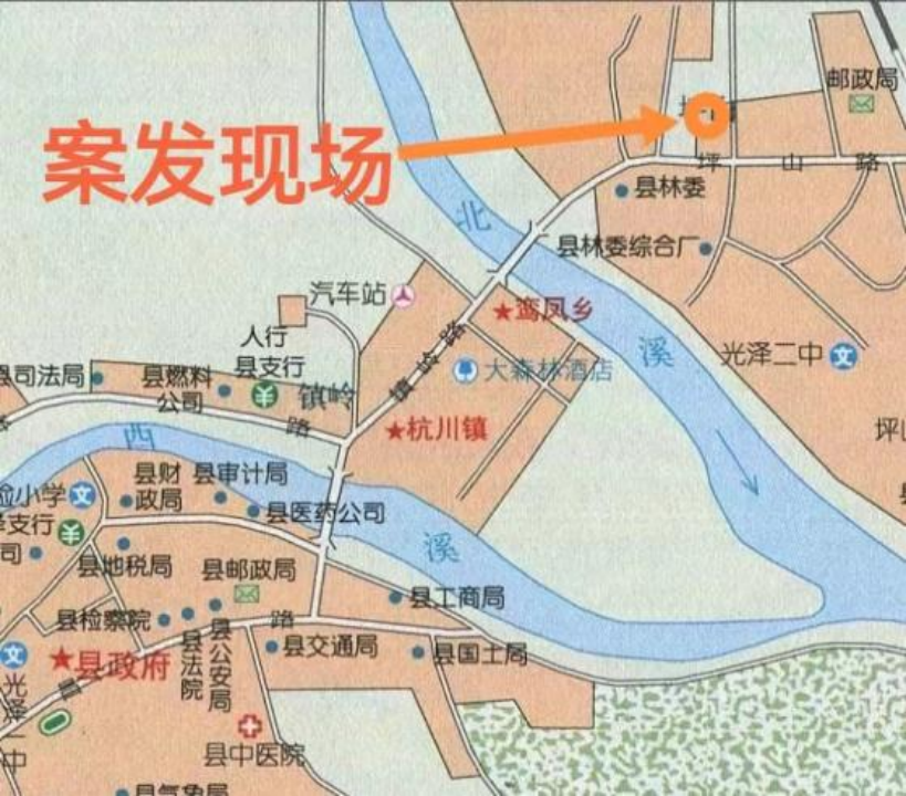 图 1：案发现场位置图