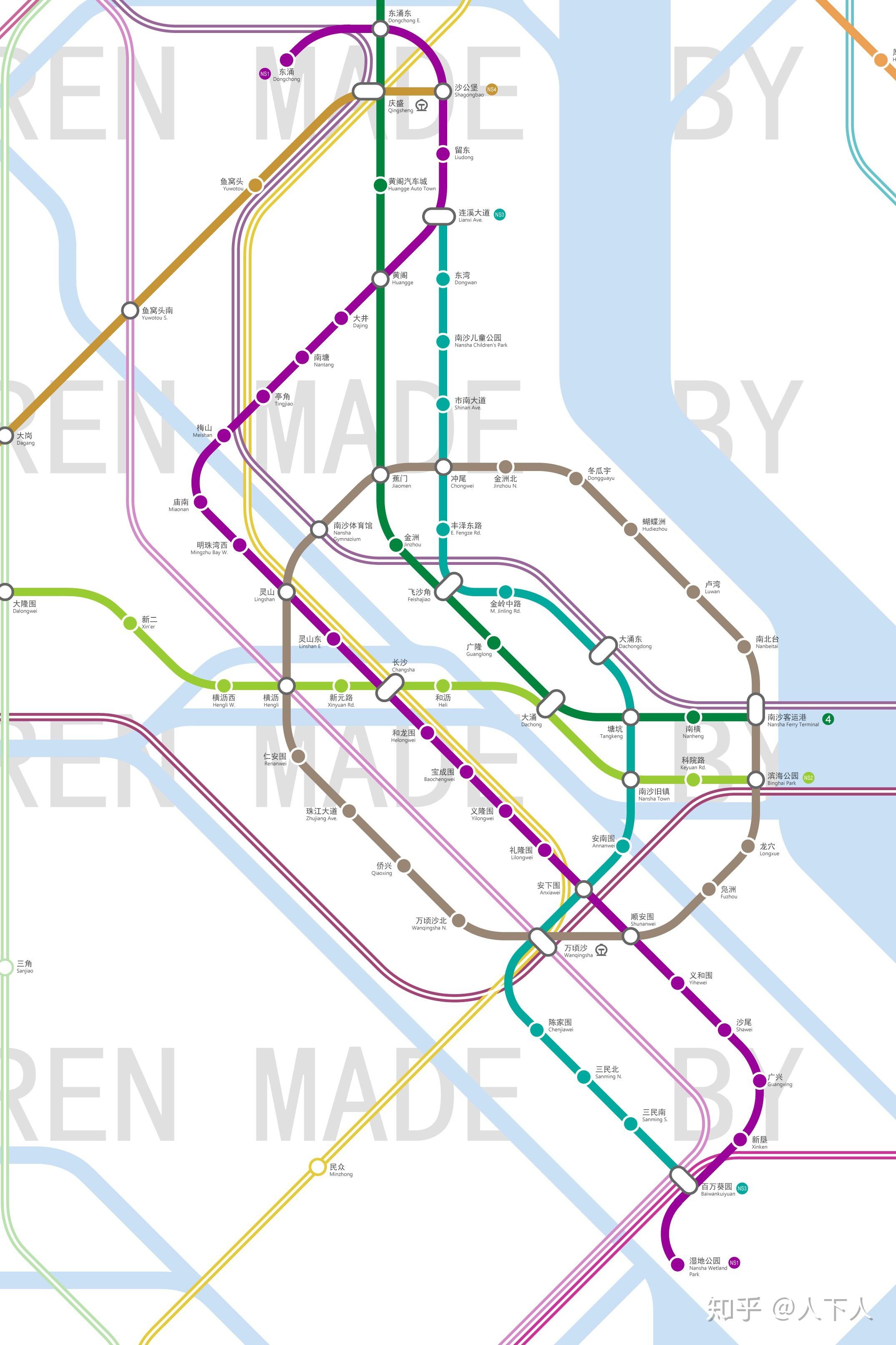 南沙地铁线路图图片