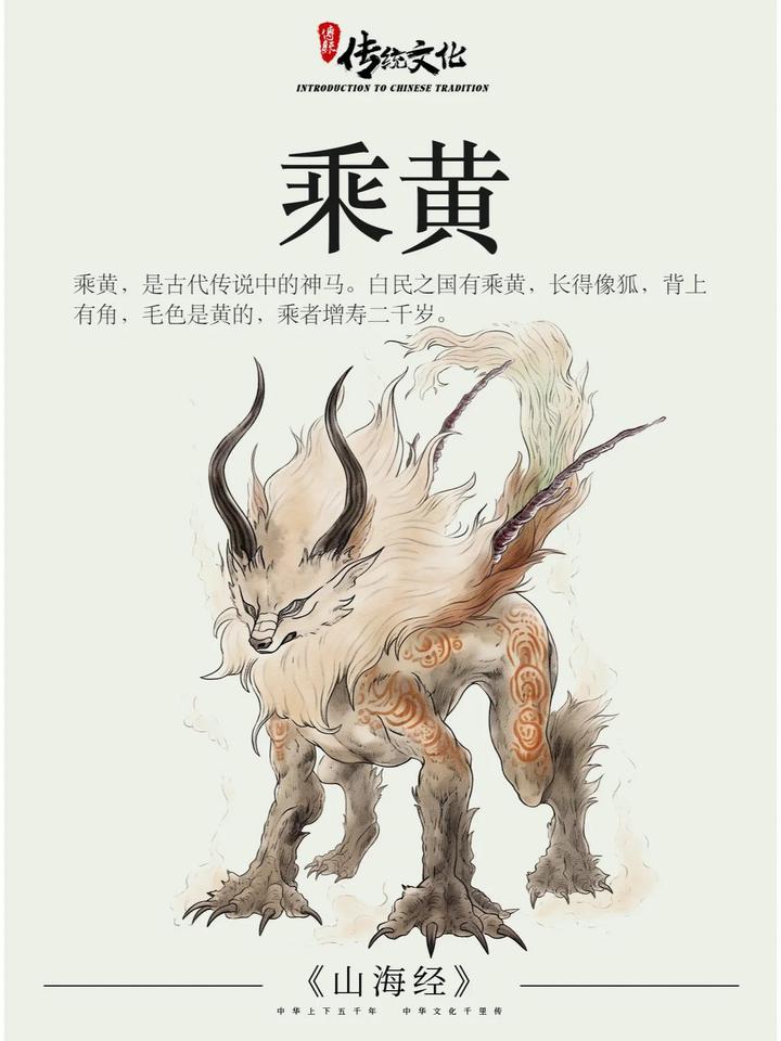 《山海经》中国神话传说上古神兽之乘黄 - 知乎