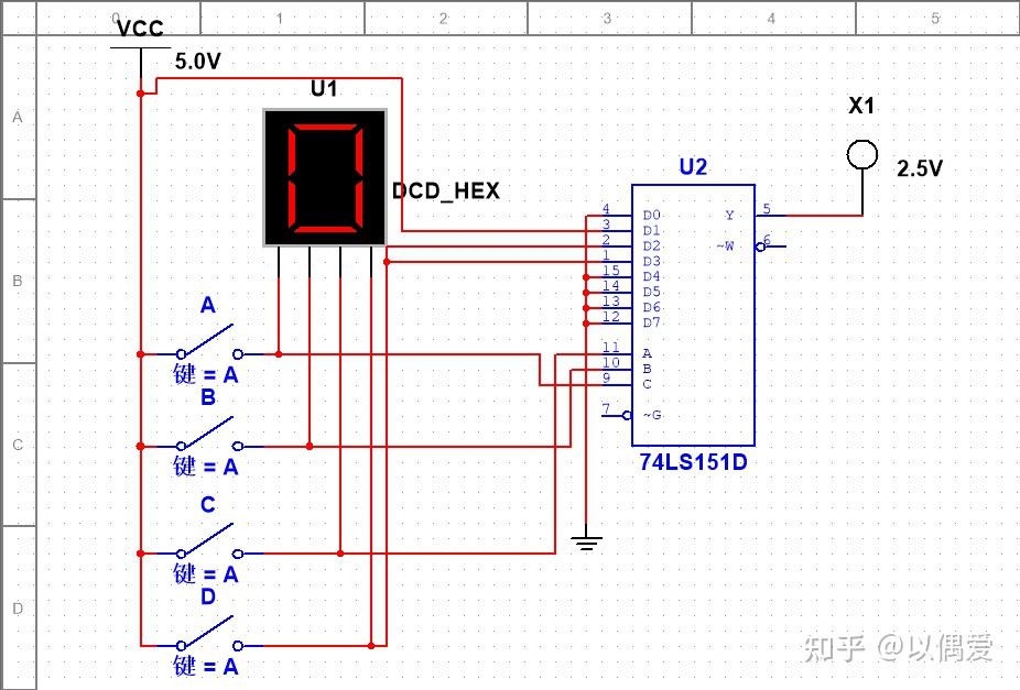 74ls151内部逻辑图图片