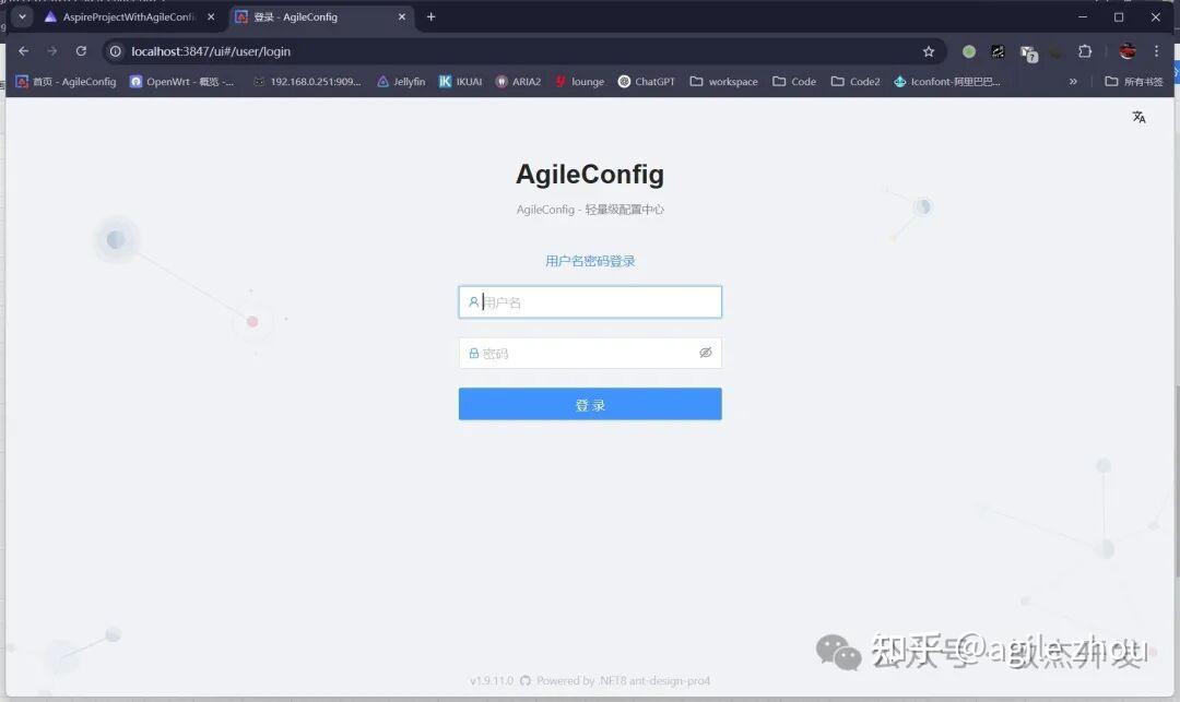 在 Aspire 项目下使用 AgileConfig - 知乎
