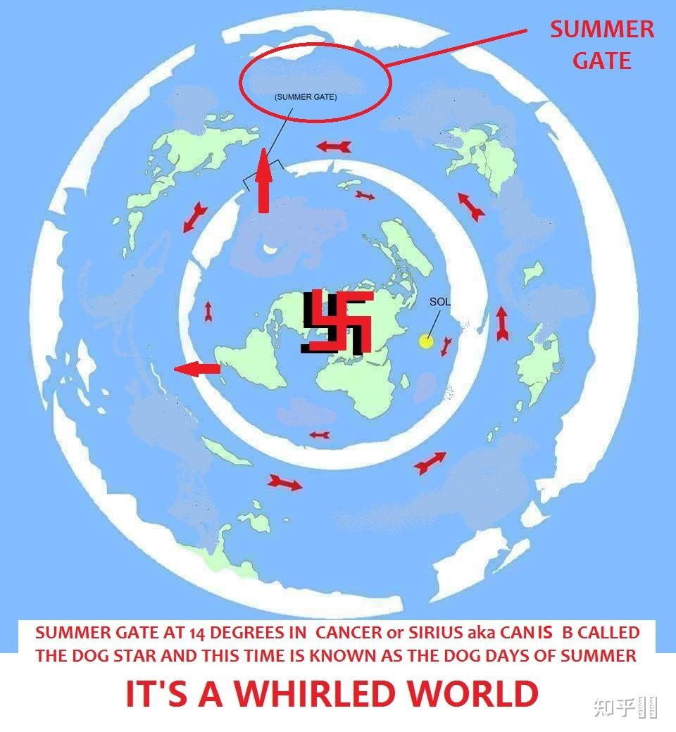 如何评价这张地平论者的世界地图? - 知乎