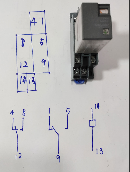 電工的中間繼電器接線圖講解