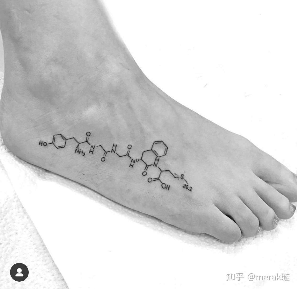 纹身|理科学霸专属——分子式方程式纹身