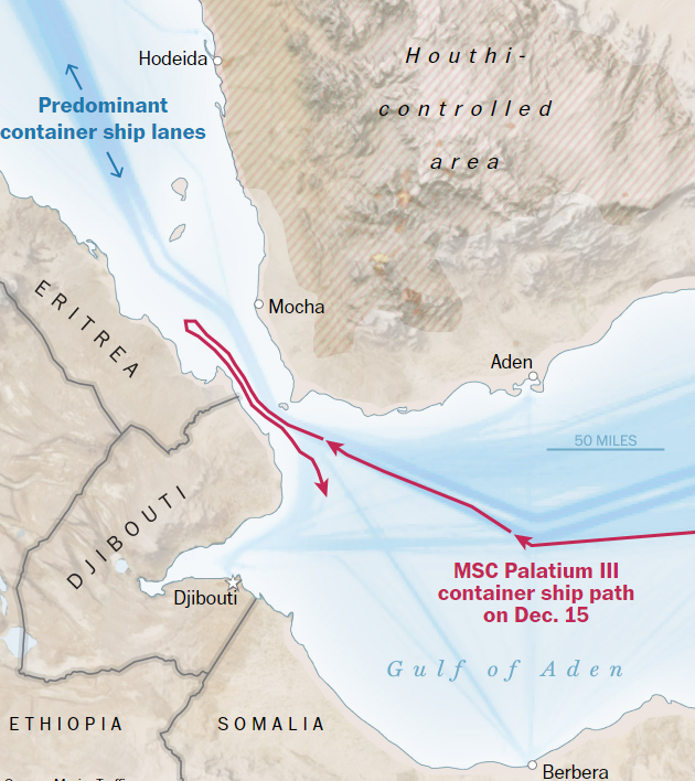 四大航运巨头宣布暂停在红海航行,航运「大动脉」苏伊士运河面临关闭