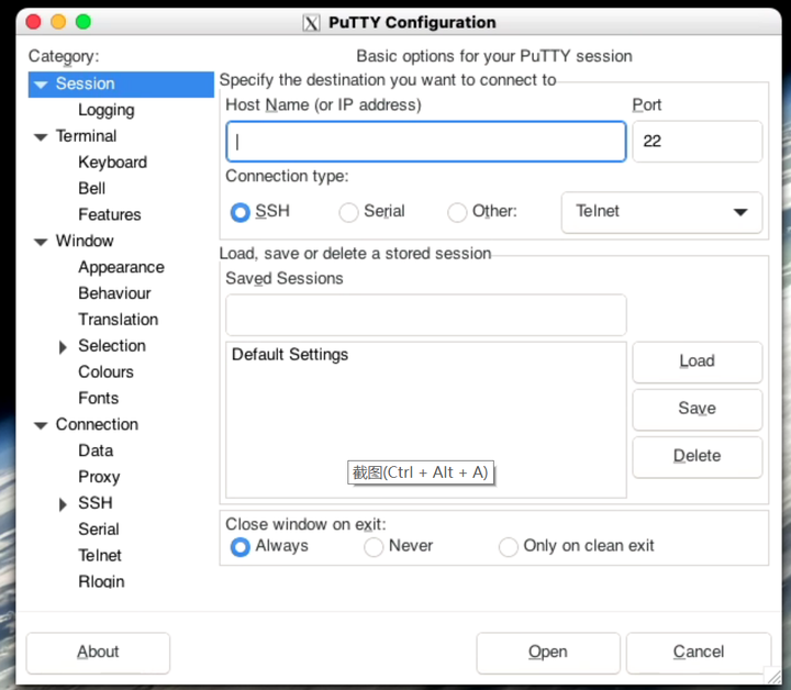 Macos putty ssh 