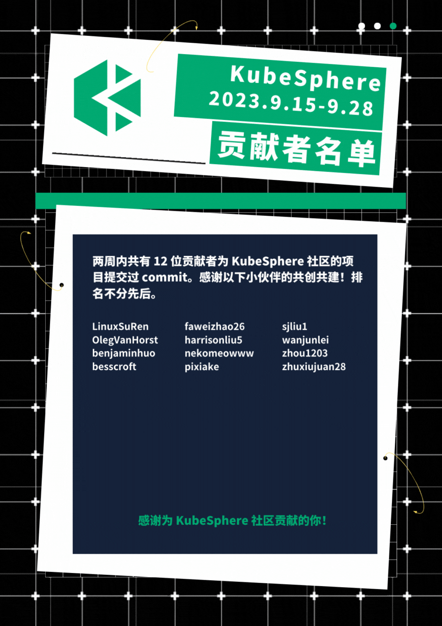 KubeSphere 社区双周报 | OpenFunction v1.2.0 发布 | 2023.09.15-09.28 - 知乎