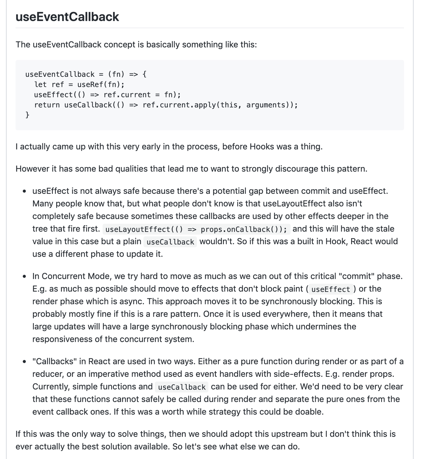React Hooks(二): useCallback 之痛 - 知乎